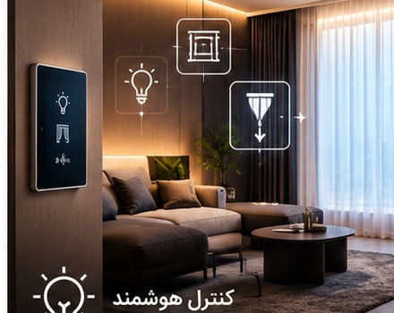 کنترل هوشمند روشنایی و پرده